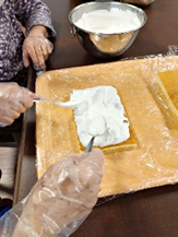 クリスマスケーキ作り